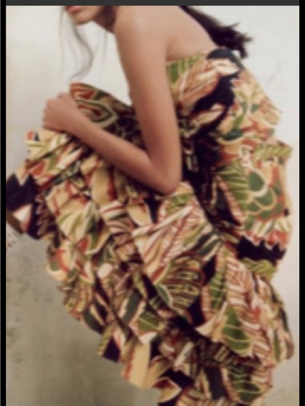 Zara Multicolor Tropical Ruffle Two-Piece Set Size S - Picture 8 of 16